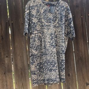 Mens American Rag Blue Bandanna print T-Shirt